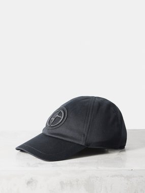 Giorgio Armani Logo-embroidered cotton-blend baseball cap