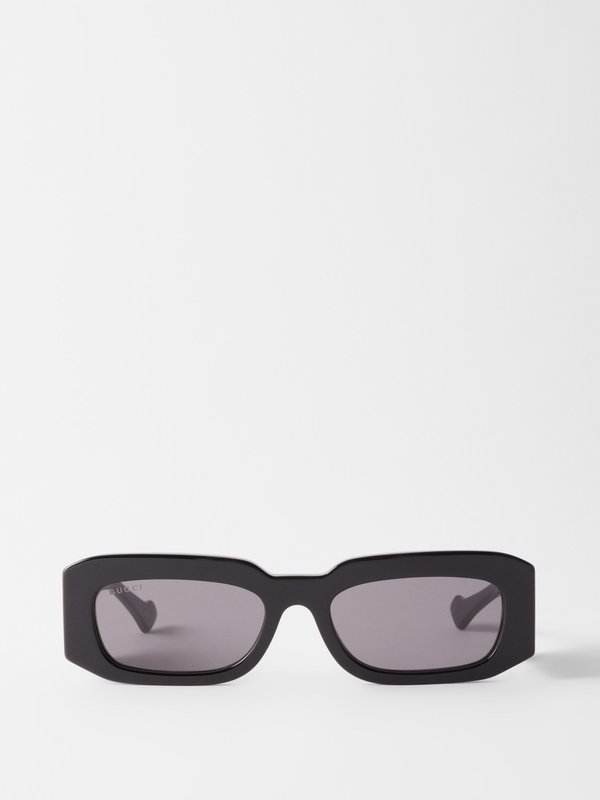 Gucci Eyewear (Gucci) Rectangular recycled-acetate sunglasses