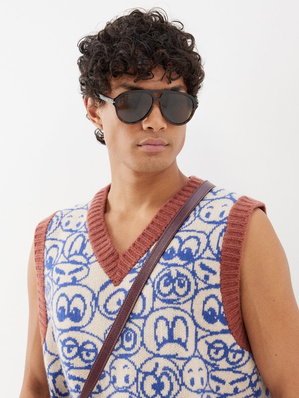 Gucci Eyewear (Gucci) Aviator tortoiseshell-acetate sunglasses
