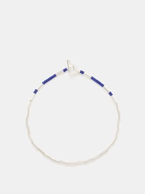 Miansai Lani lapis lazuli & sterling-silver bracelet