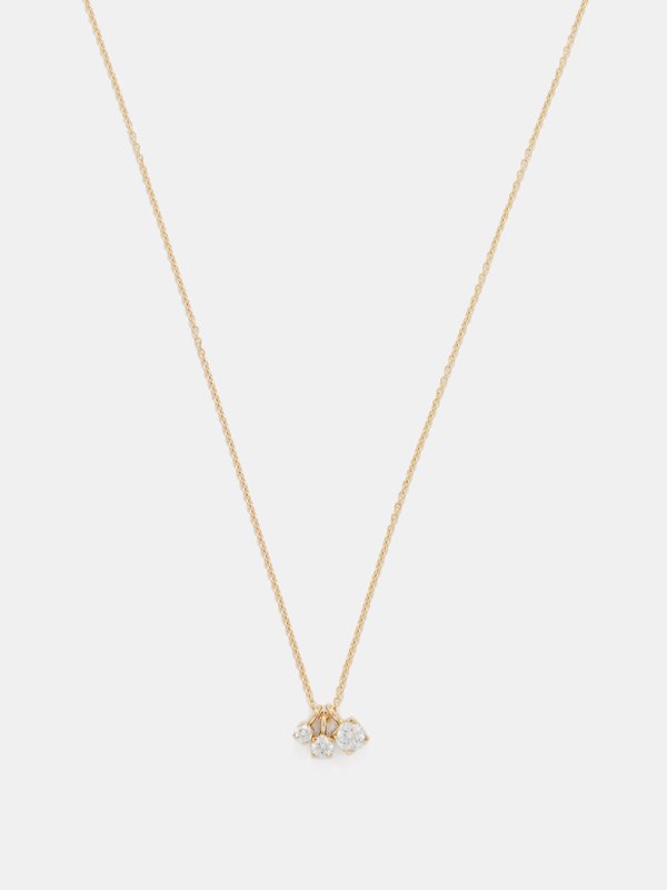 Sophie Bille Brahe Glaçon diamond & 18kt recycled gold necklace