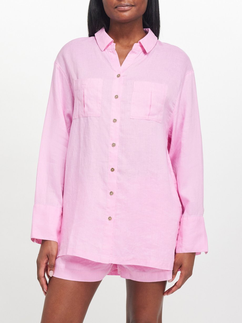 Heidi Klein Marina Cay linen shirt