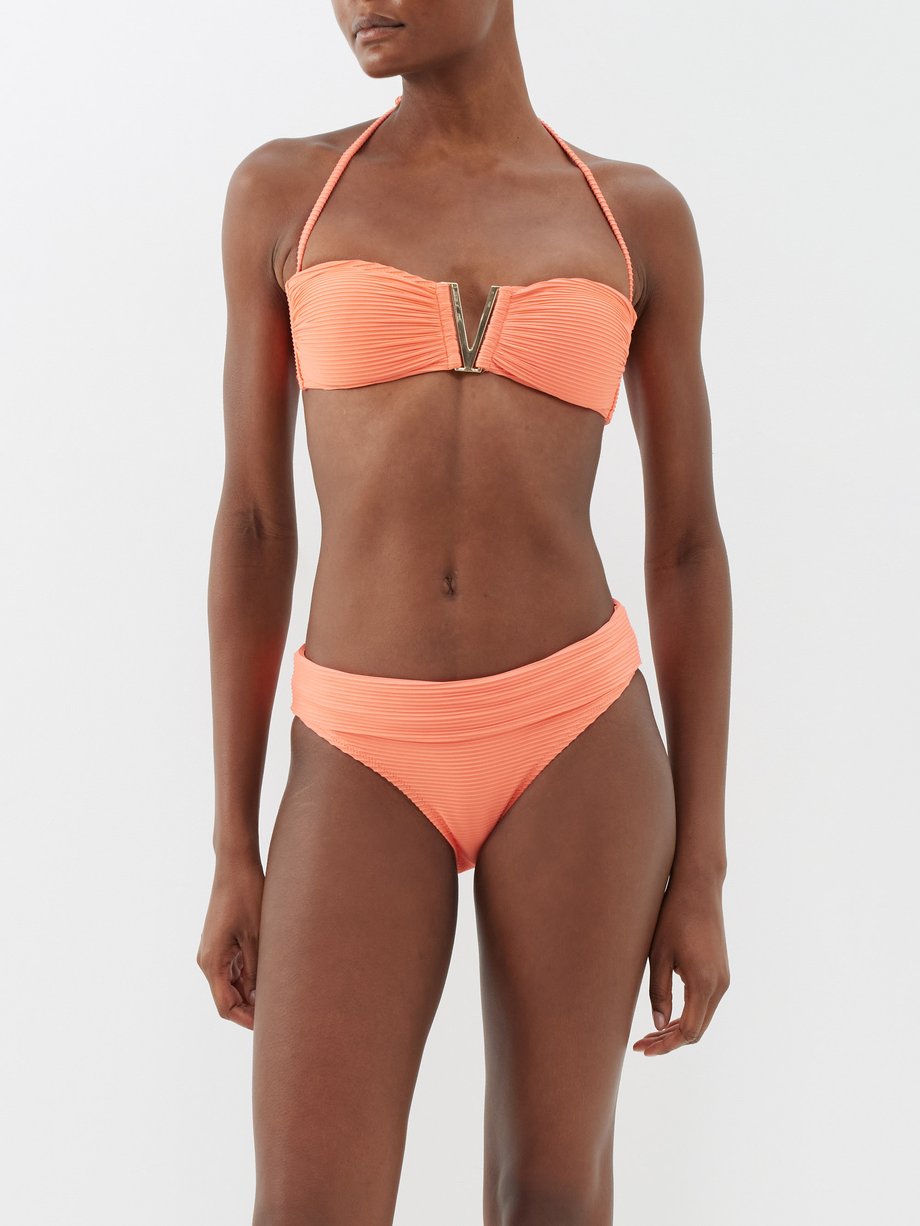 Heidi Klein Tortola halterneck recycled fibre-blend bikini top