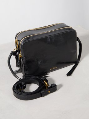 Isabel Marant Wardy patent leather cross-body camera bag