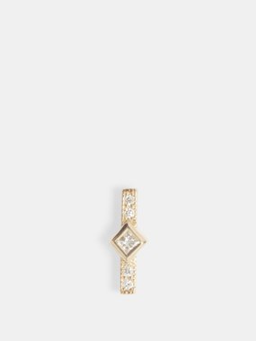 Zoë Chicco Diamond Bar diamond & 14kt gold single earring