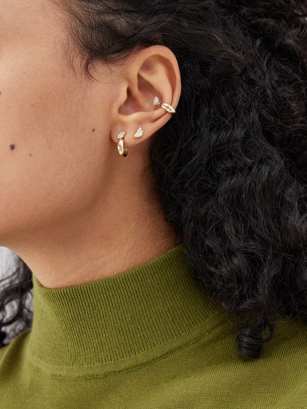 Zoë Chicco Diamond & 14kt gold ear cuff