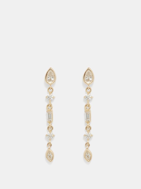 Zoë Chicco Paris diamond & 14kt gold earrings