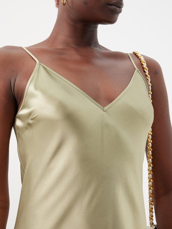 Joseph Clea V-neck silk-satin slip dress