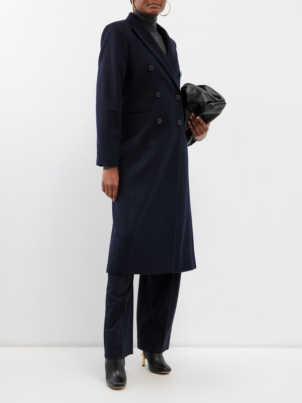 Victoria Beckham Double-breasted wool-blend tailored coat