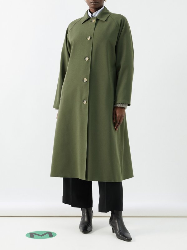Harris Wharf London Raglan-sleeved oversized scuba coat