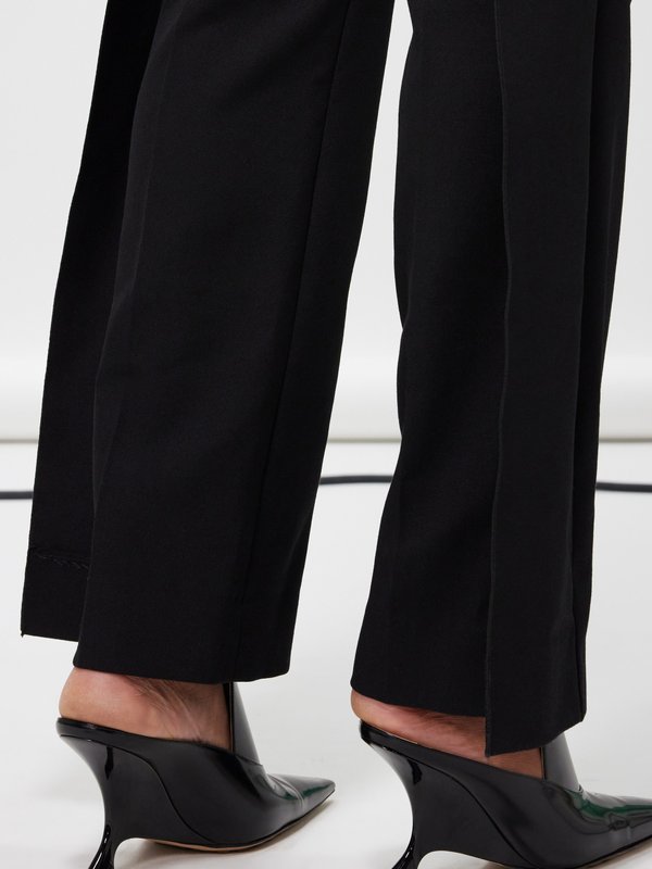 Victoria Beckham Sleeveless satin-lapel tuxedo jumpsuit