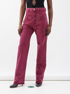 Isabel Marant Noemie double-waist straight-leg jeans