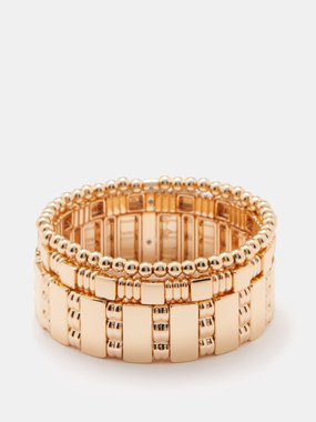 Roxanne Assoulin Set of three Golden Rule beaded bracelets