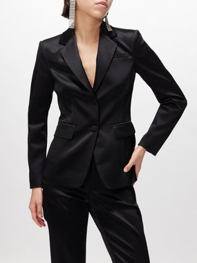 Altuzarra Fenice tailored satin suit jacket