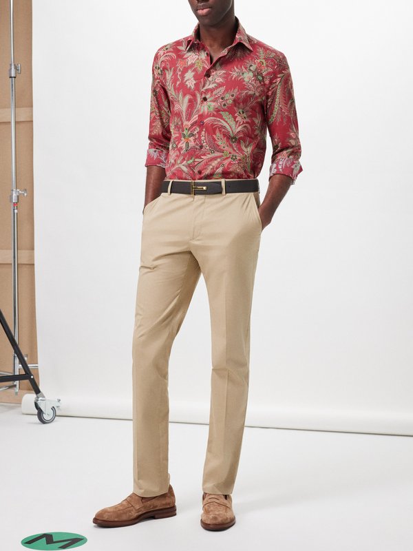 Etro Paisley-print cotton-blend poplin shirt