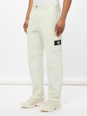Stone Island Closed Loop cotton-blend cargo trousers