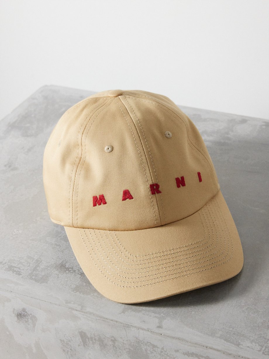 Marni Logo-embroidered cotton-canvas baseball cap