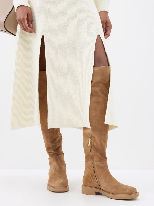 Gianvito Rossi Lexington suede knee-high boots