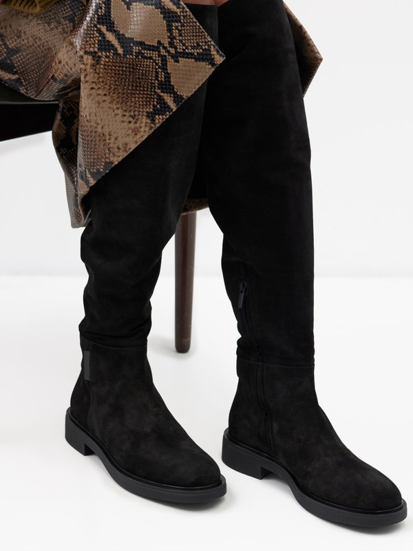 Gianvito Rossi Lexington suede over-the-knee boots