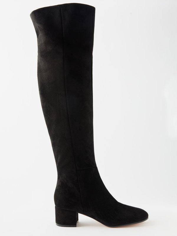 Gianvito Rossi Rolling 45 suede over-the-knee boots