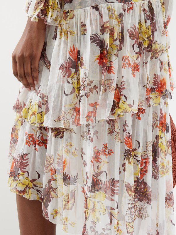Zimmermann Matchmaker floral-print georgette midi dress