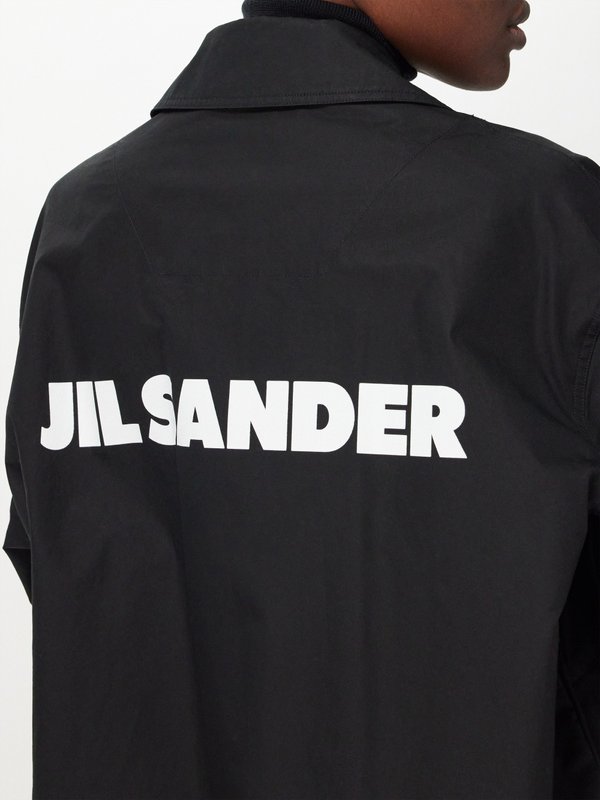 Jil Sander Logo-print cotton overshirt