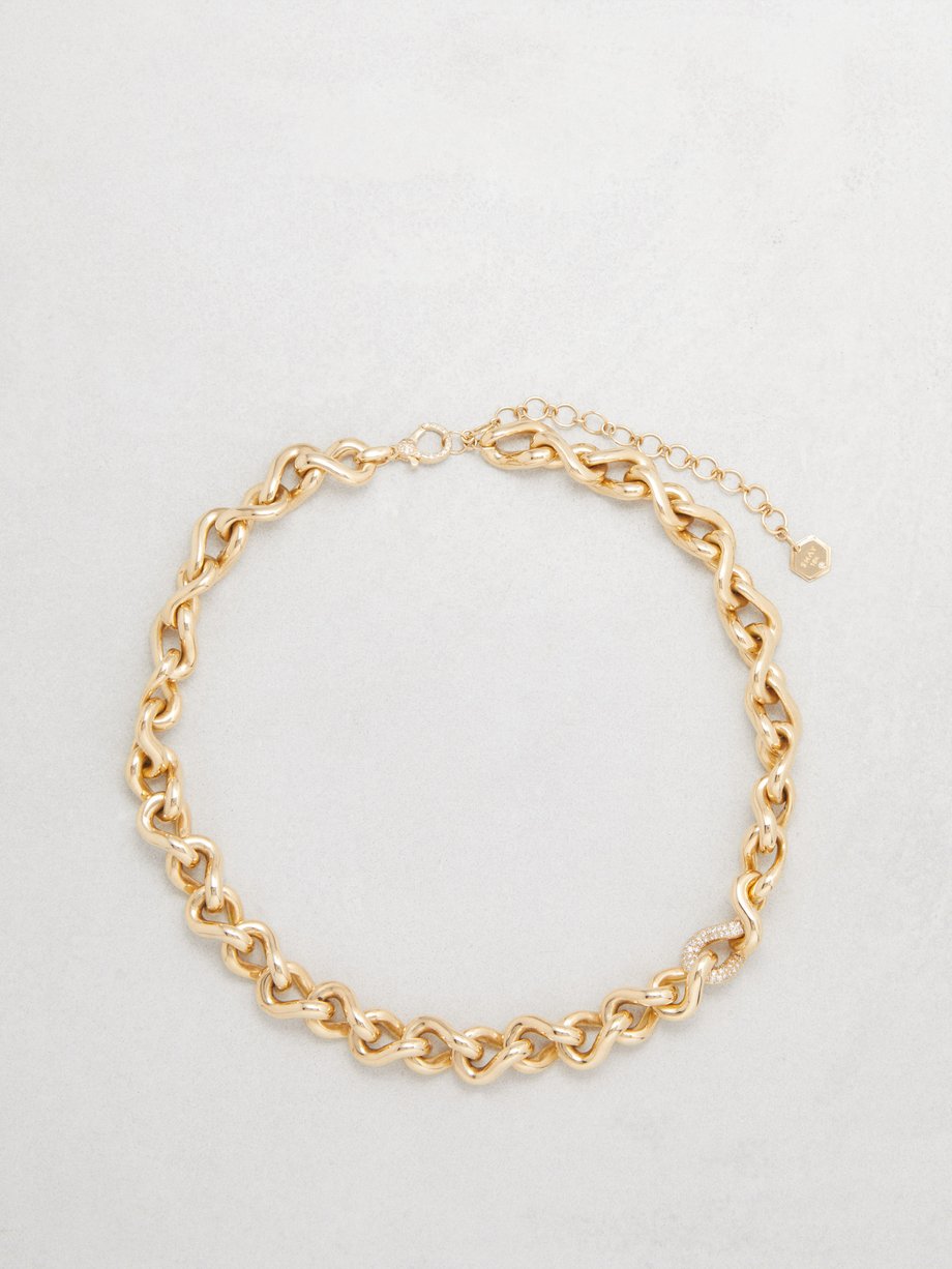 Shay Diamond & 18kt gold chain necklace