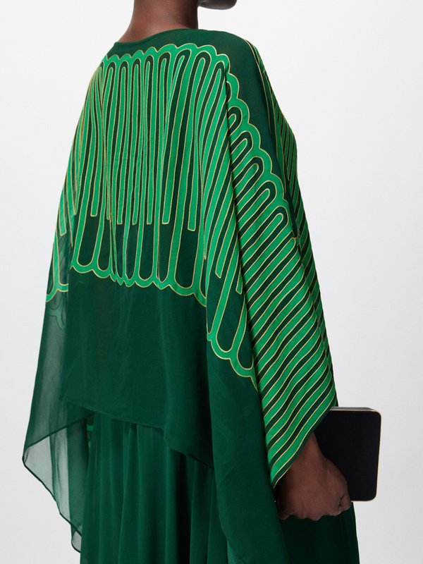 Johanna Ortiz Tejiendo El Tropico silk-georgette kaftan dress