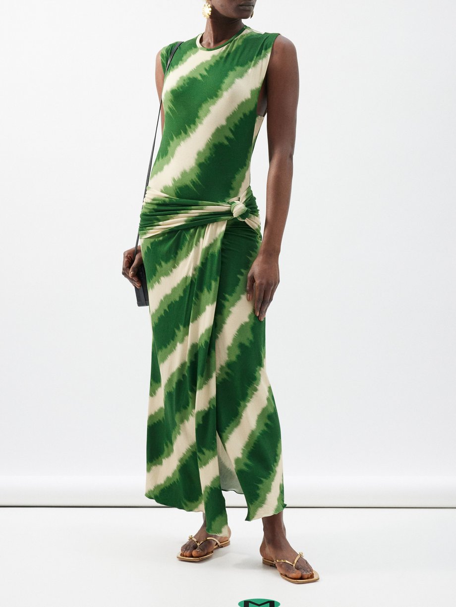 Johanna Ortiz Wrapped in Colour knotted jersey dress