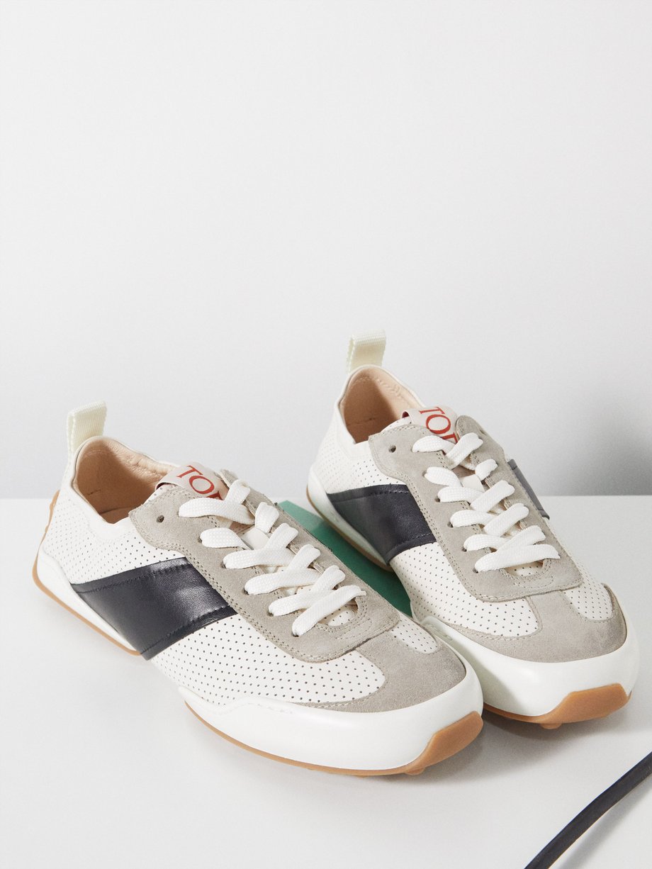 Tod's Panelled leather trainers