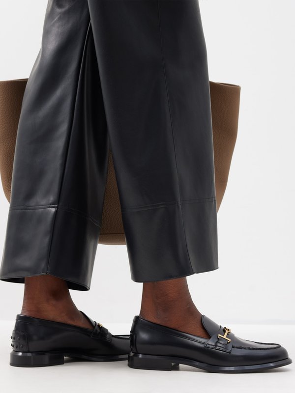Tod's Ring leather loafers