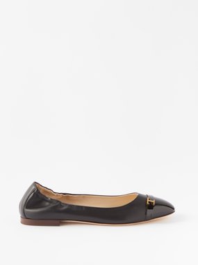 Tod's T-logo leather ballet flats