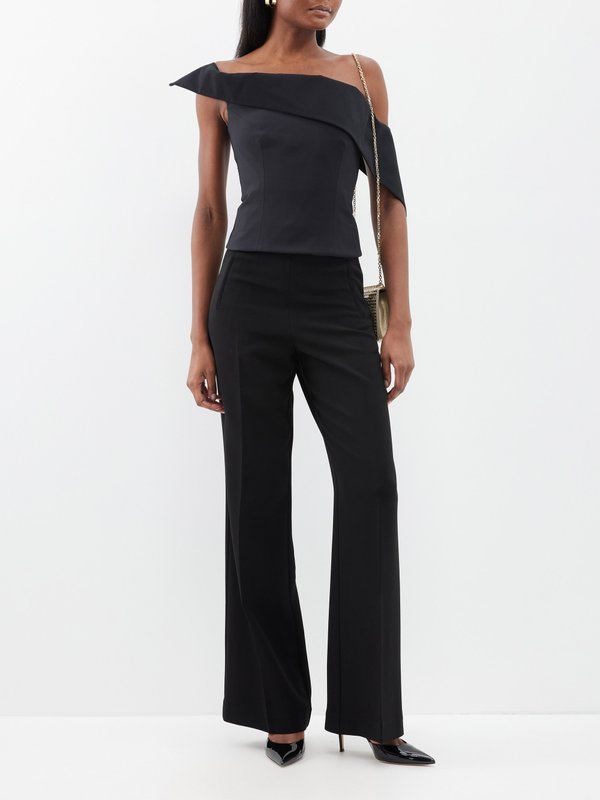 Roland Mouret Stretch tailored double-faced trousers