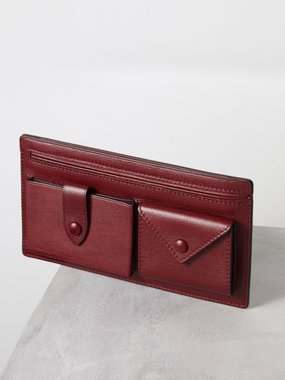 Métier Logo-stamped leather wallet