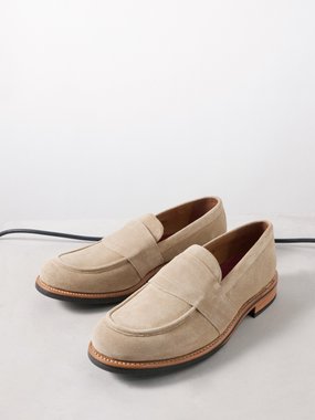 Grenson Ernie suede loafers