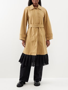 Sea Maeve classic-collar cotton trench coat