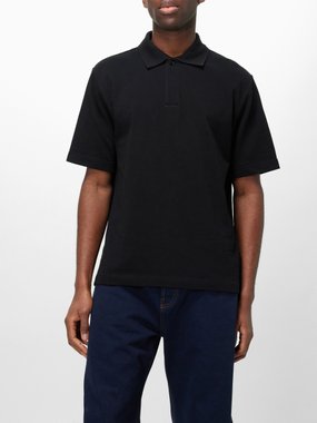 Burberry Equestrian Knight-embroidered cotton polo shirt