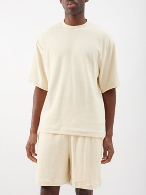 Burberry EKD cotton-terry oversized T-shirt