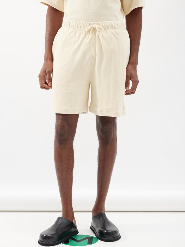 Burberry EKD drawstring-waist cotton-terry shorts