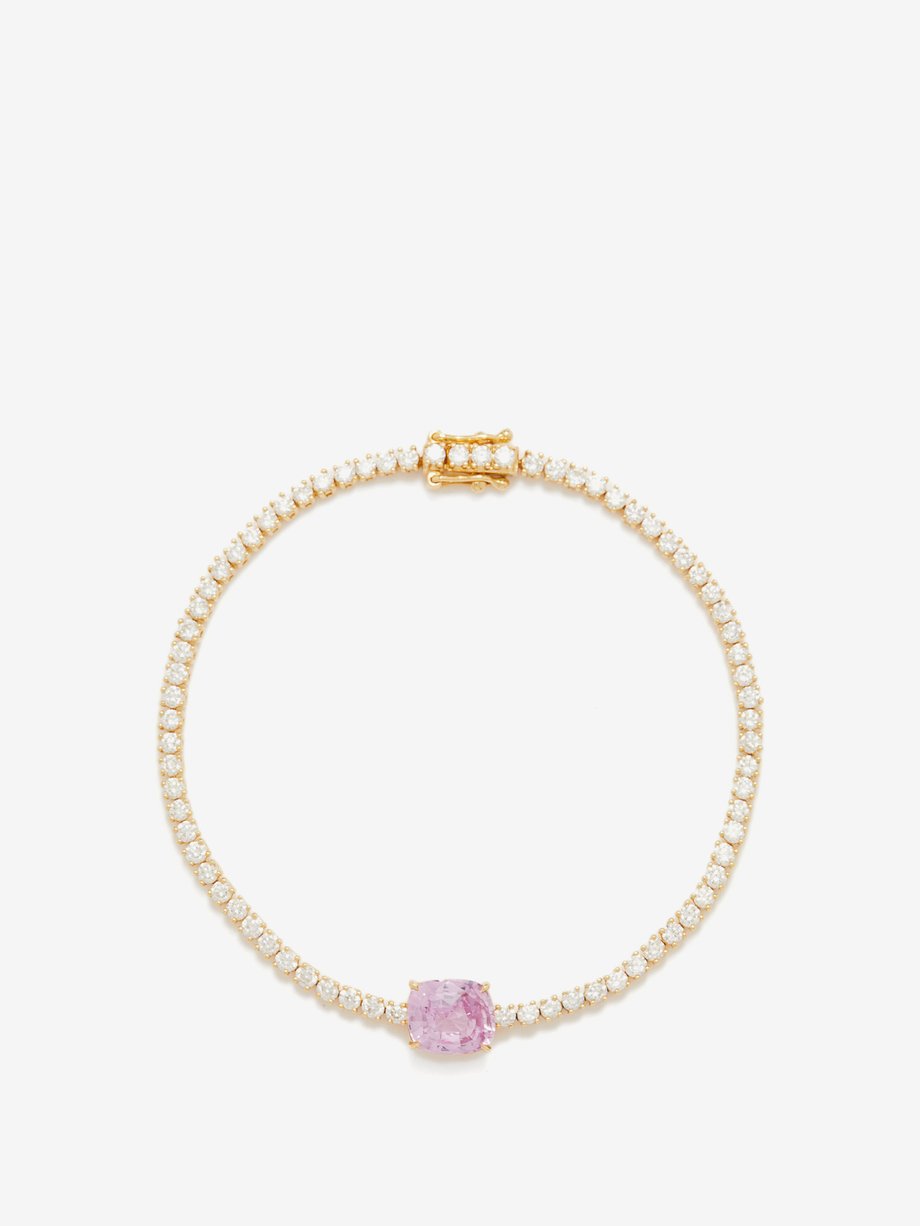Anita Ko Bracelet or 18 carats, saphir et diamants Hepburn