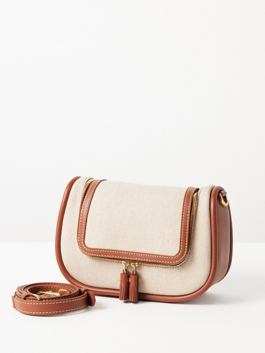 Anya Hindmarch Vere small leather-trim canvas cross-body bag