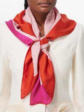 Valentino Garavani Toile Iconographe silk-twill scarf