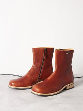 OUR LEGACY Our Legacy Camion square-toe leather boots