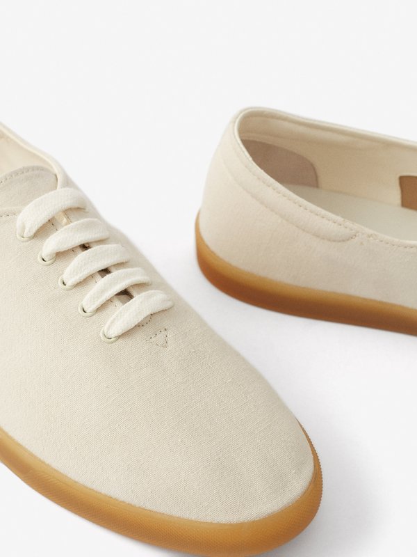 The Row Sam cotton-blend canvas trainers