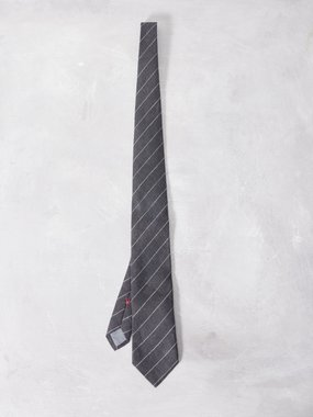 Brunello Cucinelli Striped linen tie