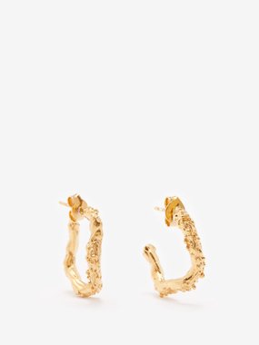 Alighieri The Lunar Rocks recycled 24kt gold-plated earrings