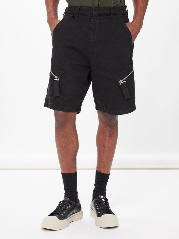 Jacquemus Cargo-pocket cotton-canvas shorts