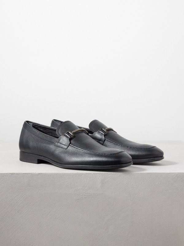 Tod's T-bar grained-leather loafers