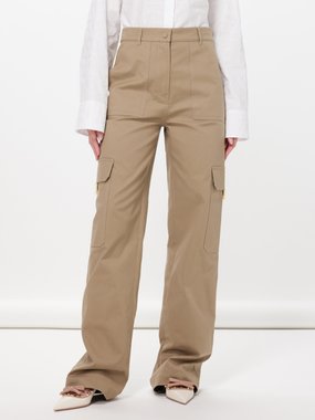 Valentino Garavani V-Gold cotton-blend cargo trousers