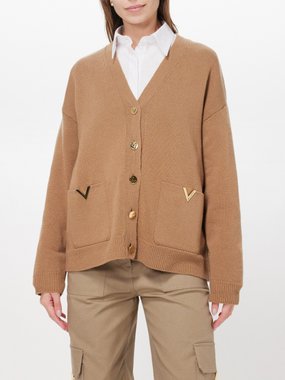 Valentino Garavani V-Gold wool cardigan